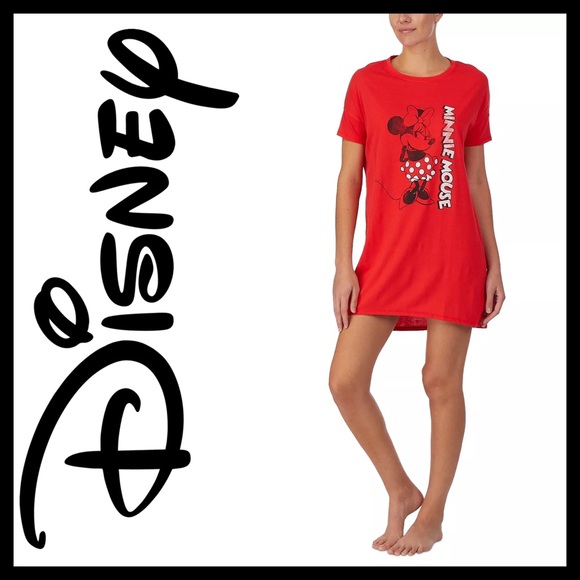 DISNEY Minnie Mouse Short Sleeve Sleep Shirt - Picture 2 of 8